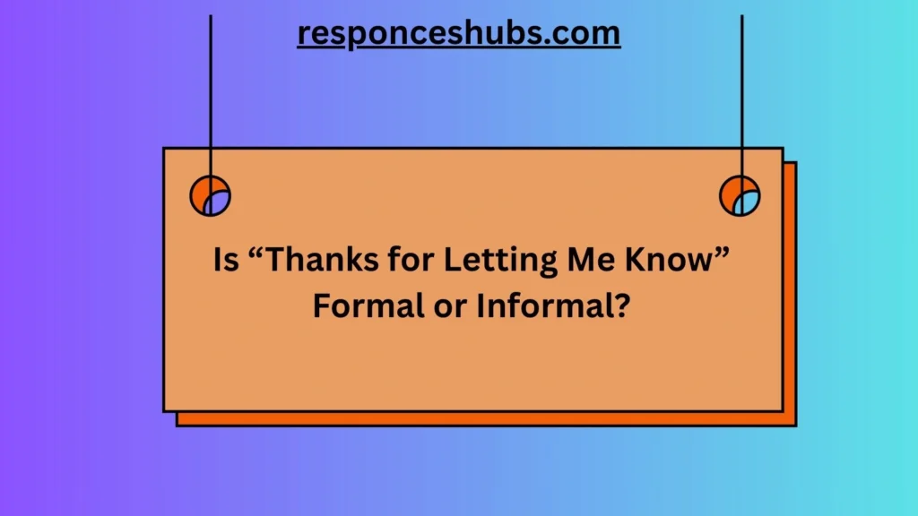 Is “Thanks for