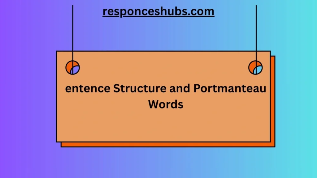 Sentence Structure 