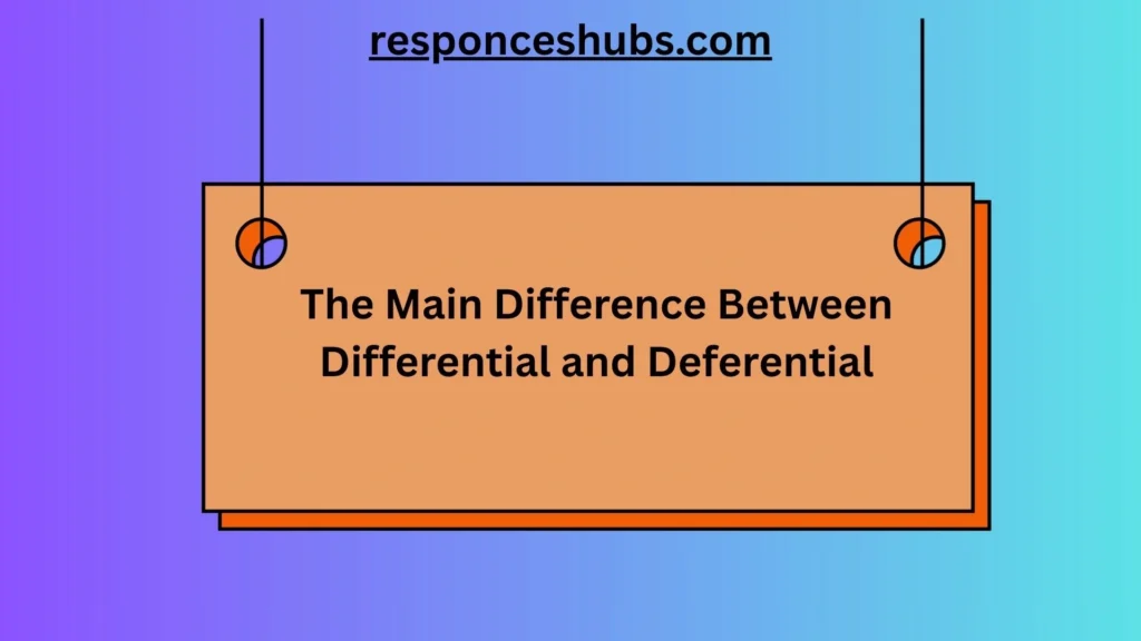 The Main Difference