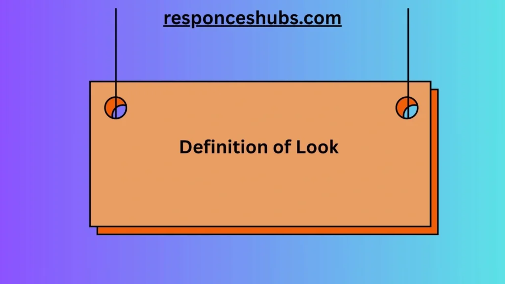 Definition of Look
