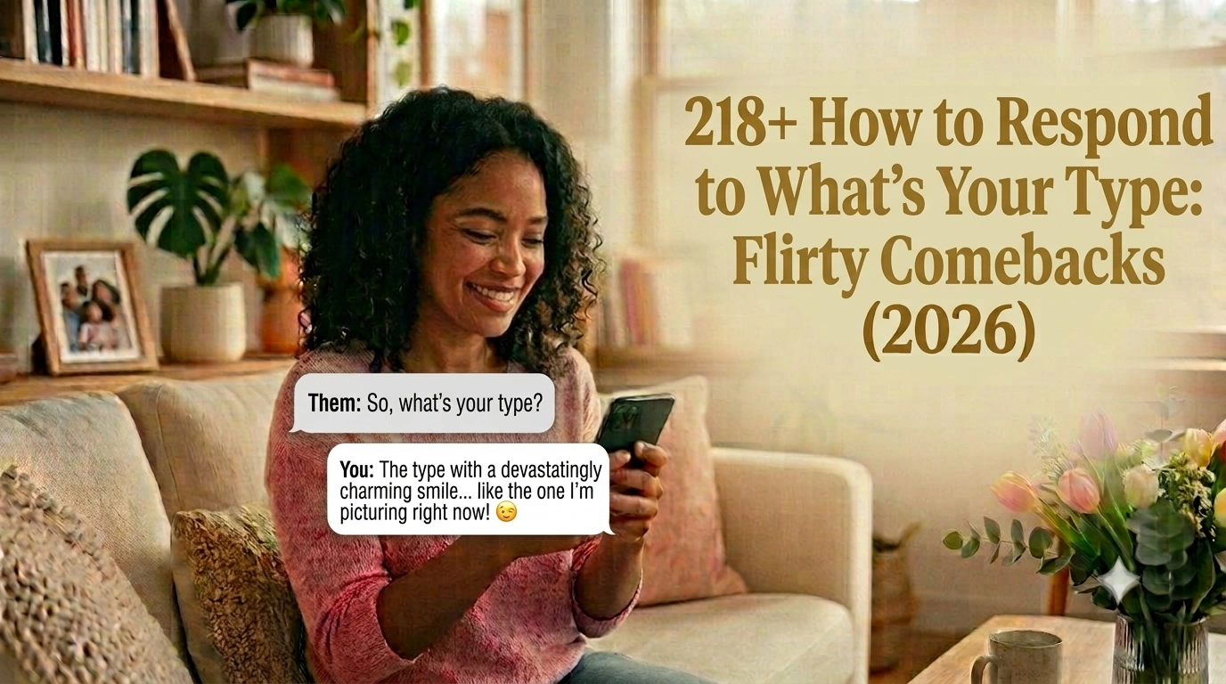 How to Respond to What’s Your Type