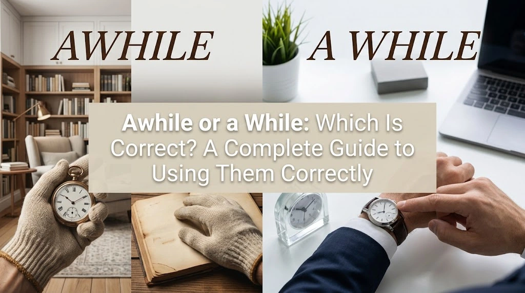 Awhile or a While