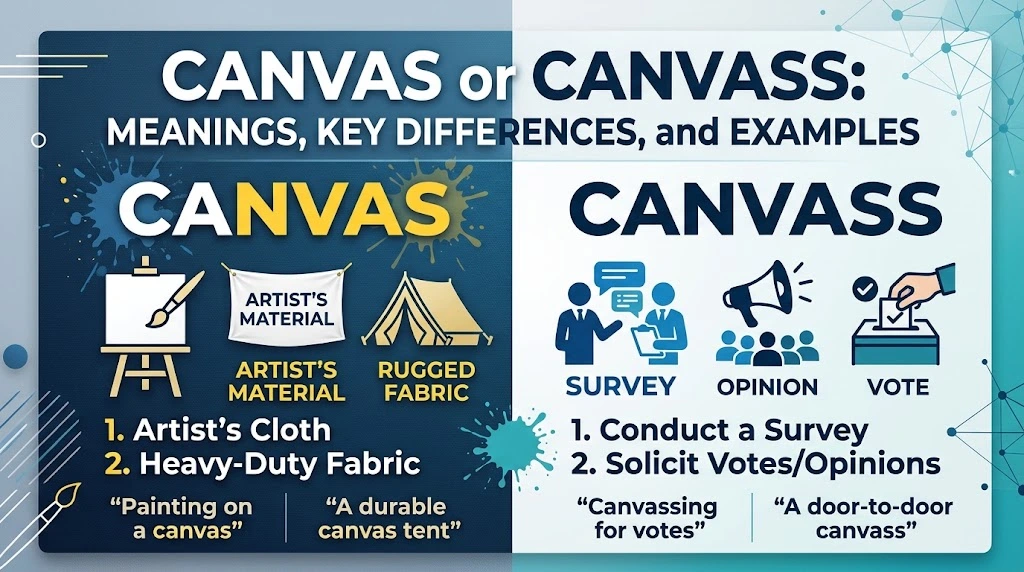 Canvas or Canvass