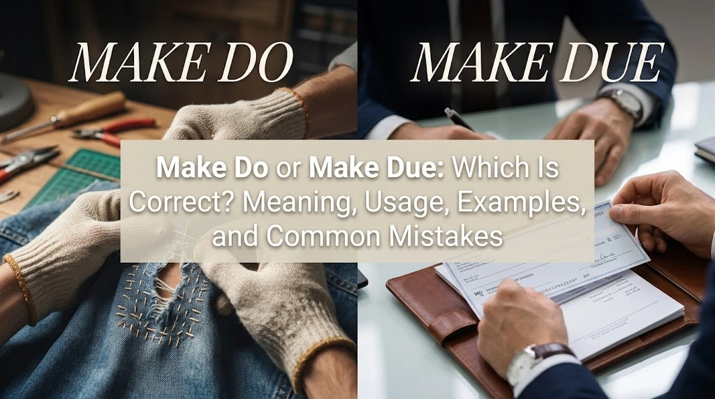 Make Do or Make Due